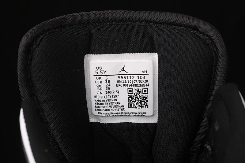 All categories Air Jordan Jordan series basketball shoes Air Jordan 1 Mid Air Jordan 1 Mid GS AJ1 Joe 1 China Pink White Panda 555112-103